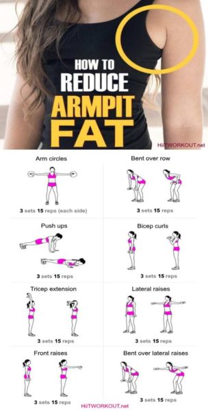 8 Workouts To Get Rid of Back And Armpit Fat in 20 Minutes